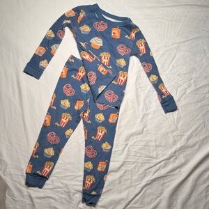 Blue Snack Print Kids two Piece